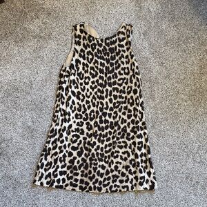 H&M Leopard Print Dress - Black and Cream